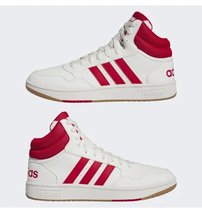 Кроссовки мужские Adidas Hoops 3.0 Mid Lifestyle Basketball Classic Vintage Shoes White IG5569