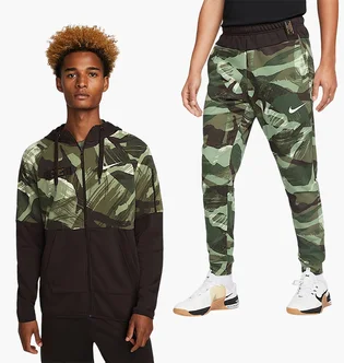 Спортивный костюм мужской Nike Dri-Fit Fleece Black/Green DQ4790-220__FB7081-220