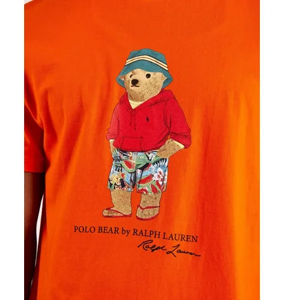 Футболка мужская Polo Ralph Lauren Polo Bear Tee Orange 710854497022