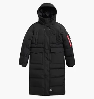 Пуховик жіночий Alpha Industries Sierra Long Puffer Black WJS55500C1-001