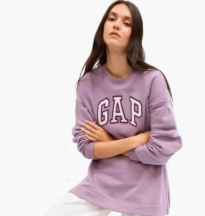 Світшот жіночий Gap Crewneck Logo Violet 741683-02