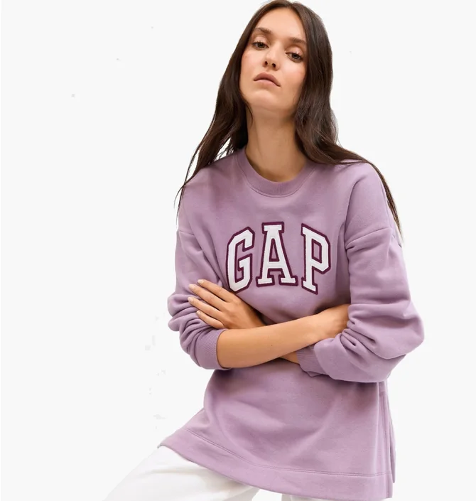 Світшот жіночий Gap Crewneck Logo Violet 741683-02