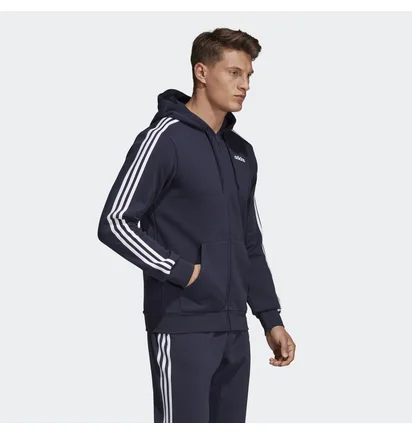 Толстовка чоловіча Adidas Essentials 3-Stripes Black DU0475