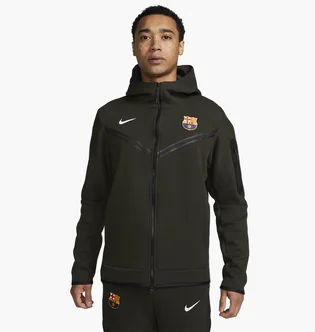 Мужская ветровка Nike Fc Barcelona Tech Fleece Windrunner Olive DV5554-355