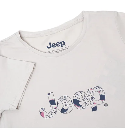 Футболка жіноча Jeep T-Shirt Botanical Print J22W White O102612-J863