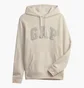 Худи мужское Gap Logo Hoodie Unbleached White 546844321