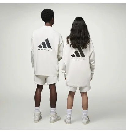 Лонгслив унисекс Adidas Basketball Long Sleeve Tee White Ia3424