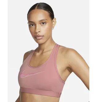 Топ женский Nike Swoosh Medium Support Pink FB4124-618