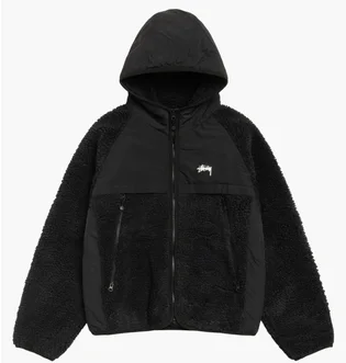Толстовка мужская Stussy Sherpa Black 118530-0001
