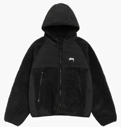 Толстовка мужская Stussy Sherpa Black 118530-0001