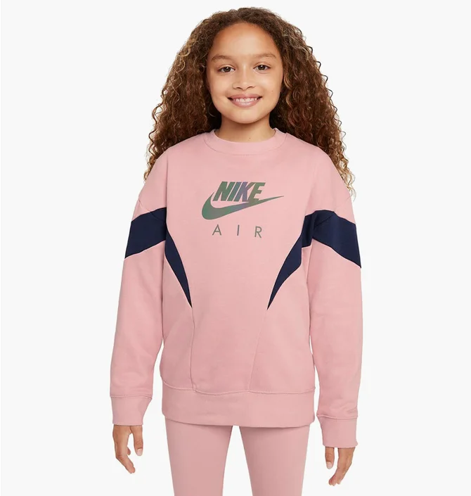 Кофта детская Nike Air French Terry Kız Pink DR8532-010