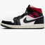 Кроссовки женские Air Jordan Retro 1 Mid Casual Shoes Black/White Bq6472-061