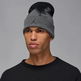 Шапка унисекс Air Jordan Peak Beanie Grey/Black HV1077-068