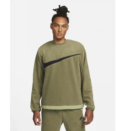 Свитшот мужской Nike Nk Club+ Flc Crew Green Dq4894-222