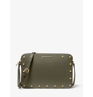 Сумка жіноча Michael Kors Sandrine Studded Saffiano Leather Crossbody Bag Olive 38S8CD1C3L-OLIVE-64308