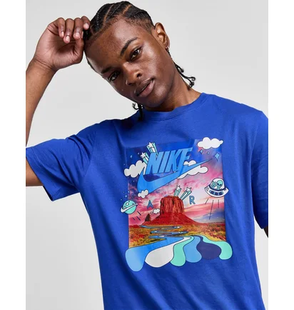 Футболка чоловіча Nike Air Space T-Shirt Blue HJ5468-480