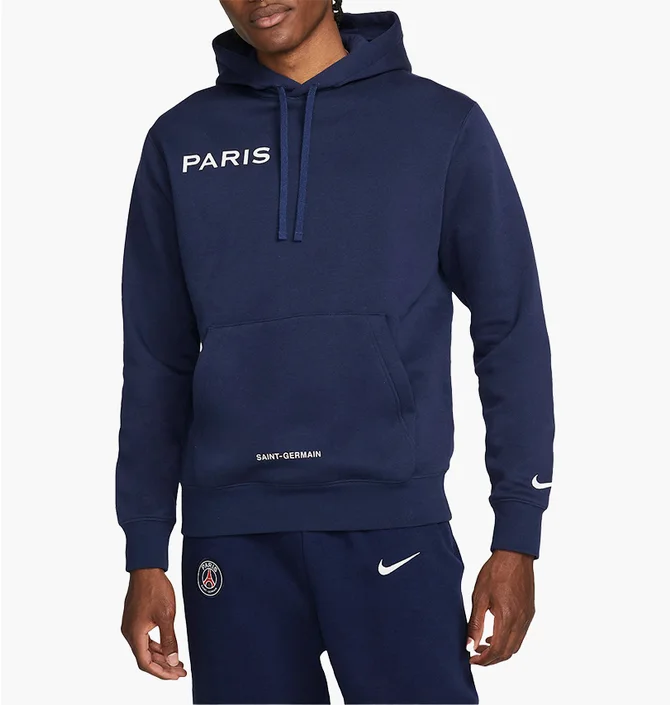 Худи мужское Nike Hooded Sweatshirt Paris Saint-Germain Club Blue DO6289-410