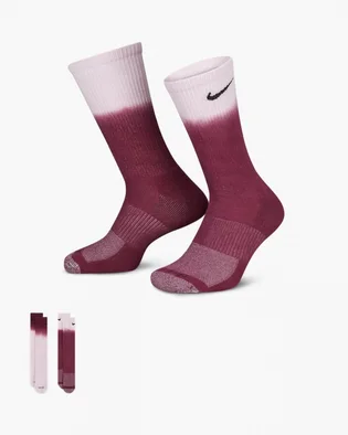 Носки унисекс Nike Everyday Plus Cush Crew Violet/Pink (2 пары) Dh6096-908