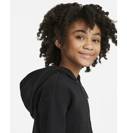 Толстовка дитяча Nike G Nsw Club Flc Fz Hoodie Lbr Black DC7118-010