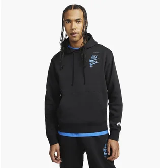 Худи мужское Nike Mens Fleece Pullover Hoodie Black Dm6873-010