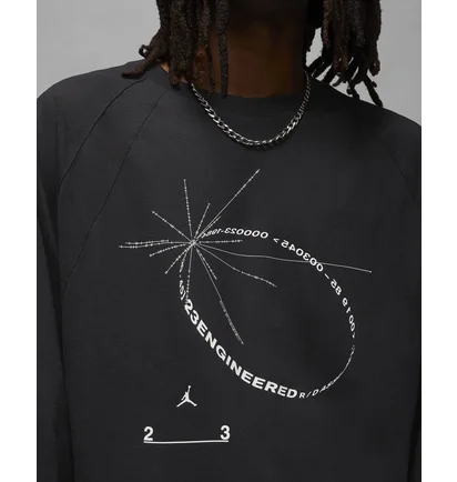 Свитшот мужской Air Jordan 23E Stmt Ls Crew Black Dv1463-010