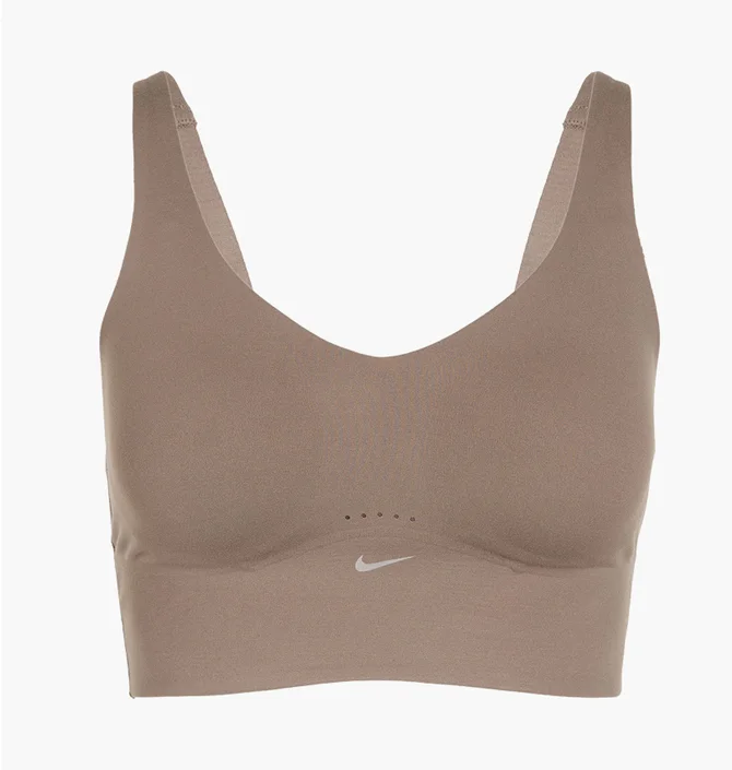 Топ женский Nike Support Longline Padded Beige FQ7383-214