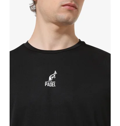 Футболка мужская AUSTRALIAN Padel Basic Ace T-Shirt Black PAUTS0011-003