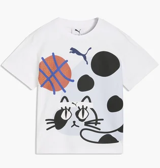 Футболка дитяча Puma Sporty Cats Relaxed White 634549-02
