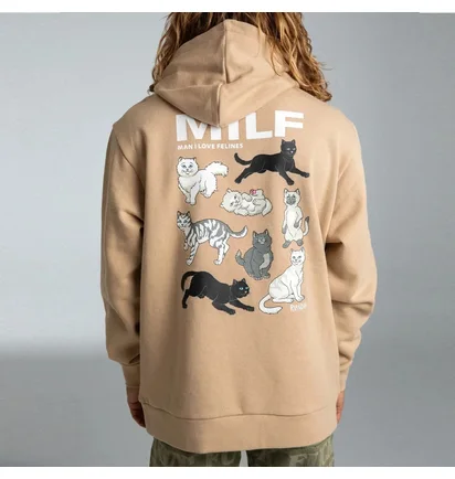 Худи мужское RipNDip Man I Love Felines Beige RNDFAL24140