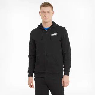 Толстовка мужская Puma Essentials Full-Zip Logo Black 586702 01