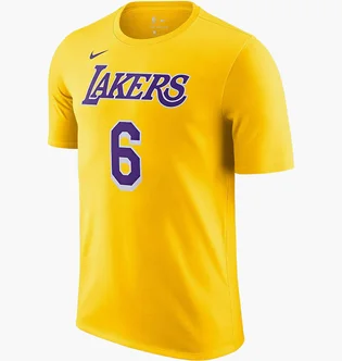 Футболка мужская Nike Nba Los Angeles Lakers Lebron James Yellow CV8528-745