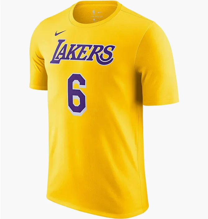 Футболка мужская Nike Nba Los Angeles Lakers Lebron James Yellow CV8528-745
