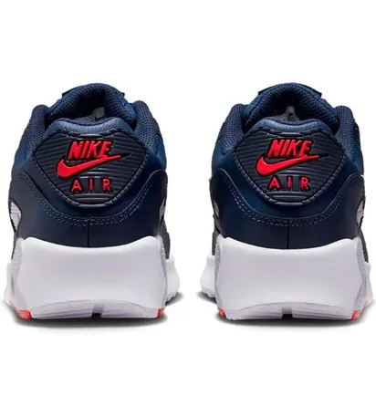 Кросівки дитячі Nike Air Max 90 Leather Obsidian Track Red Blue DV3607-400