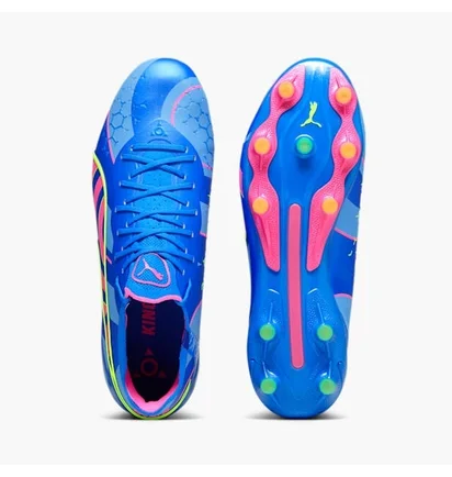 Бутсы мужские Puma King Ultimate Energy Fg/Ag Soccer Cleats Blue 107553-01