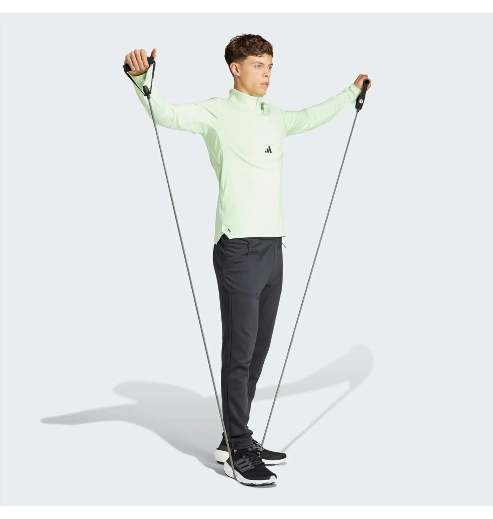 ᐉ Лонгслив мужской Adidas Workout Quarter-Zip Green IS3803