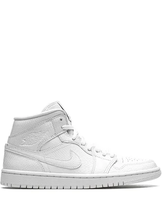 Кроссовки женские Air Jordan 1 Mid White BQ6472-110