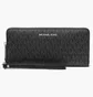 Гаманець жіночий Michael Kors Jet Set Travel Large Signature Logo Continental Wallet Black 35H8STVT3B-BLACK-101343