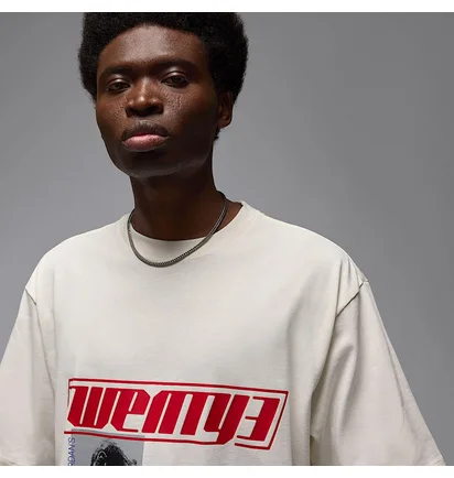 Футболка чоловіча Air Jordan Ess Ovsz Ss Crew White HJ2366-133