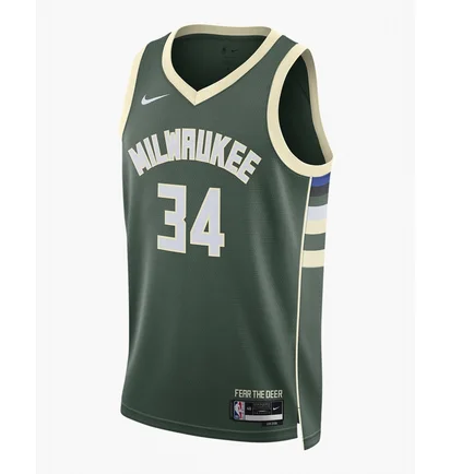 Майка чоловіча Nike Milwaukee Bucks Icon Edition 2022/23 Dri-Fit Nba Swingman Jersey Green DN2012-323