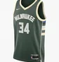 Майка чоловіча Nike Milwaukee Bucks Icon Edition 2022/23 Dri-Fit Nba Swingman Jersey Green DN2012-323
