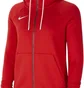 Толстовка жіноча Nike Hooded Sweatshirt W Nk Flc Park20 Fz Hoodie Red CW6955-657