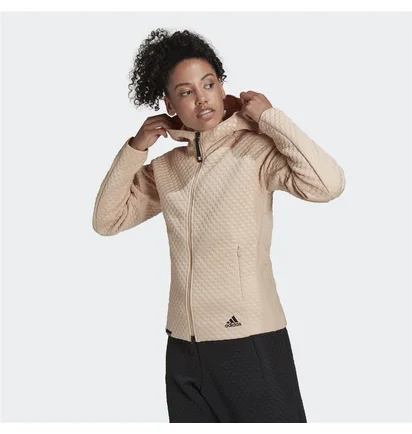 Худі жіноче Adidas Z.N.E. Sportswear Full-Zip Hoodie Beige H42063