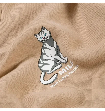 Худи мужское RipNDip Man I Love Felines Beige RNDFAL24140