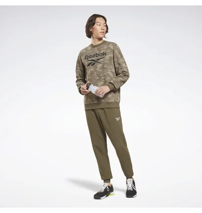 Свитшот мужской Reebok Id Camo Crew Olive HE8173