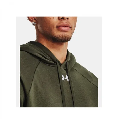 Худи мужское Under Armour Rival Fleece Hoody Olive 1379757-390