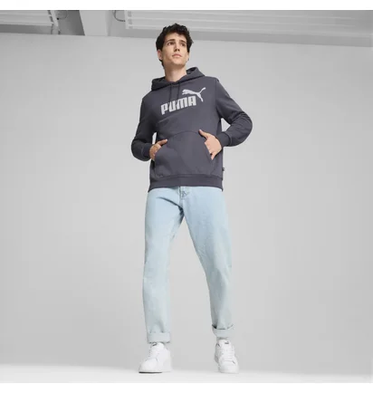 Худи мужское Puma Ess Big Logo Hoodie Fl Blue 586687-23