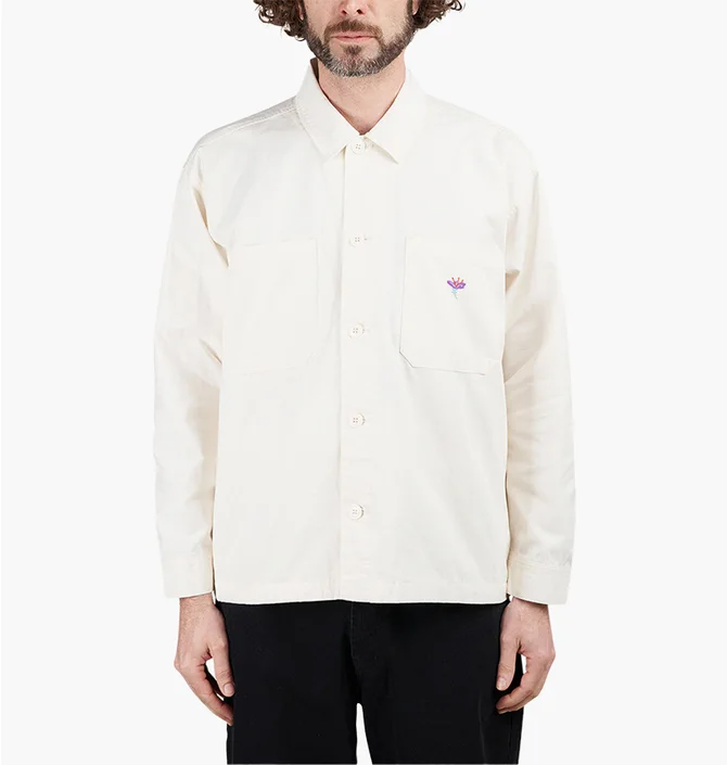 Рубашка мужская OBEY Contrast Shirt Jacket Beige 121160042