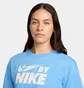 Футболка женская Nike W Crop Light Blue FZ4635-412