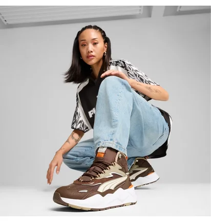 Кроссовки унисекс Puma Rs-X Hi Sneakers Brown 392718-08