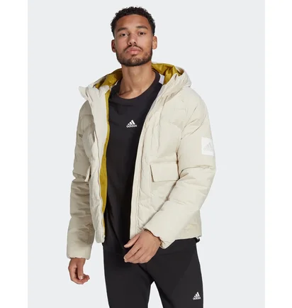 Пуховик чоловічий Adidas Big Baffle Down Jacket Beige HN9929